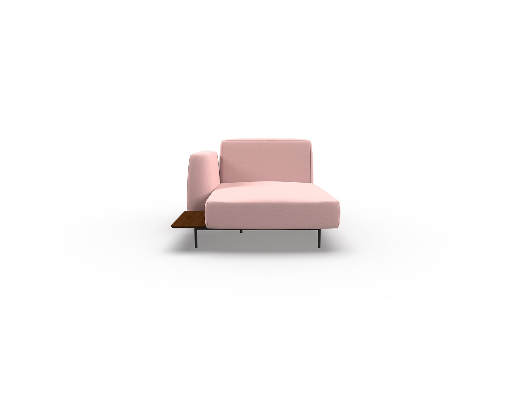 Noon Sofa Left Chaise with Shelf